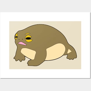 Obese frog Art Posters and Art